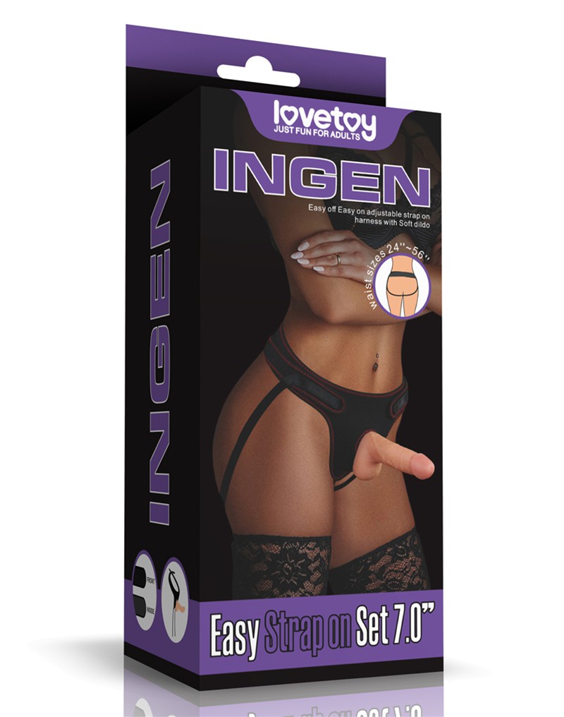 LoveToy - Skin-Schiebe-Dildo 20 cm (Ø 3.8 cm) - Nude