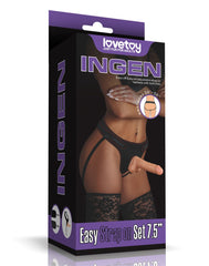 LoveToy Easy Strap-On Set with 19 cm Dildo