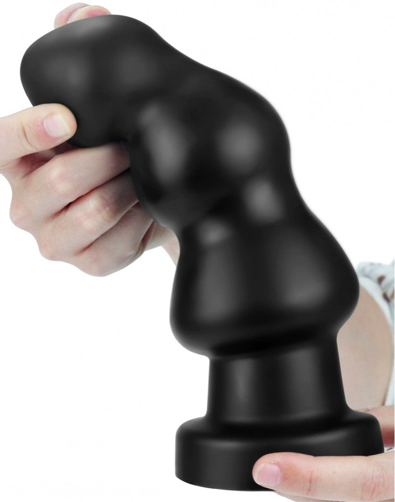 LoveToy - King Size Vibrating Anal Rigger 20 cm - Schwarz
