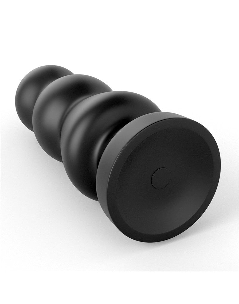 LoveToy - King Size Vibrating Anal Rigger 20 cm - Schwarz