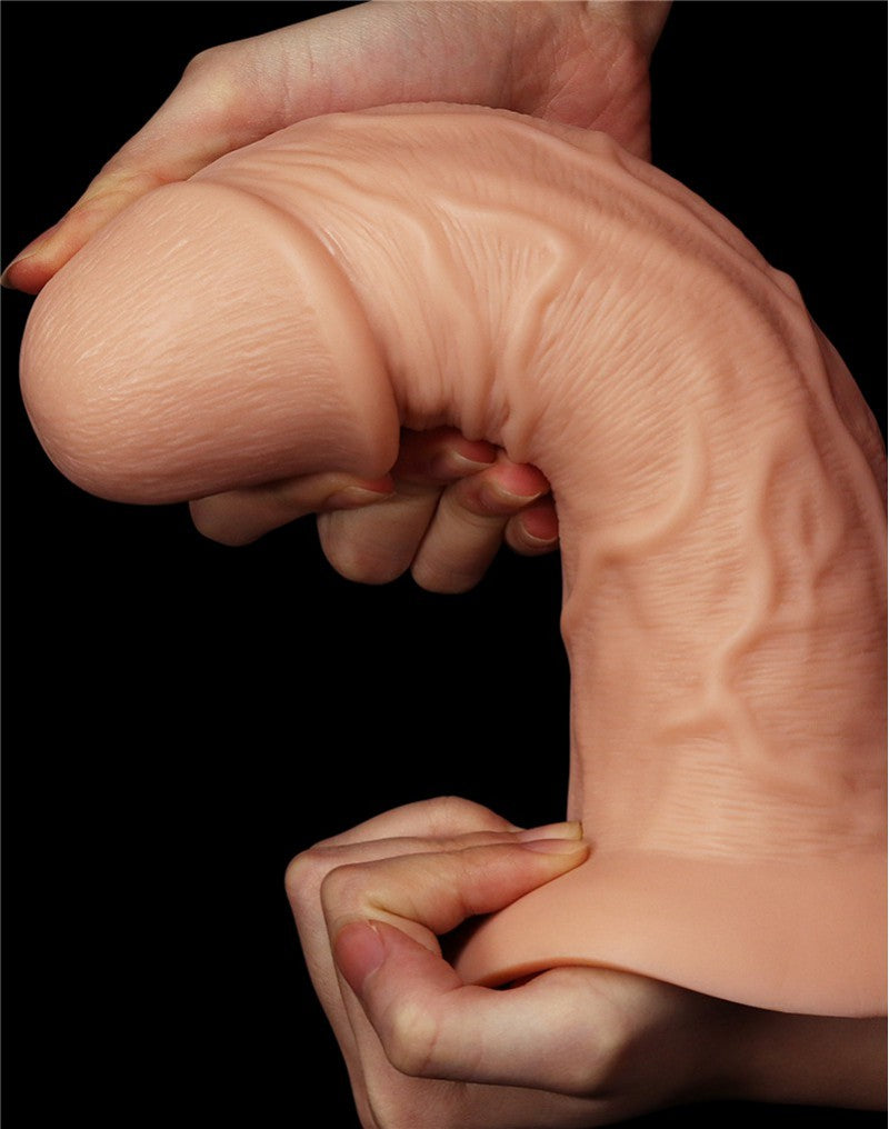 7: LoveToy - Realistic Curved Dildo 24 cm - Nude
