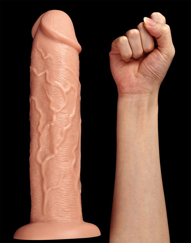 5: LoveToy - Realistic Long Dildo 28 cm - Nude