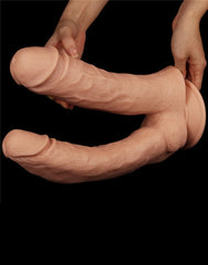 2: LoveToy - Realistic Mega Double Dildo 30 cm - Nude