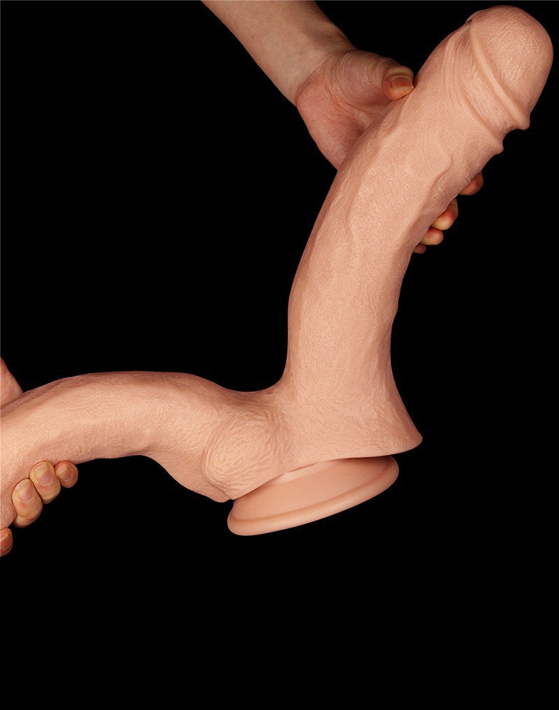LoveToy - Realistic Mega Double Dildo 30 cm - Nude