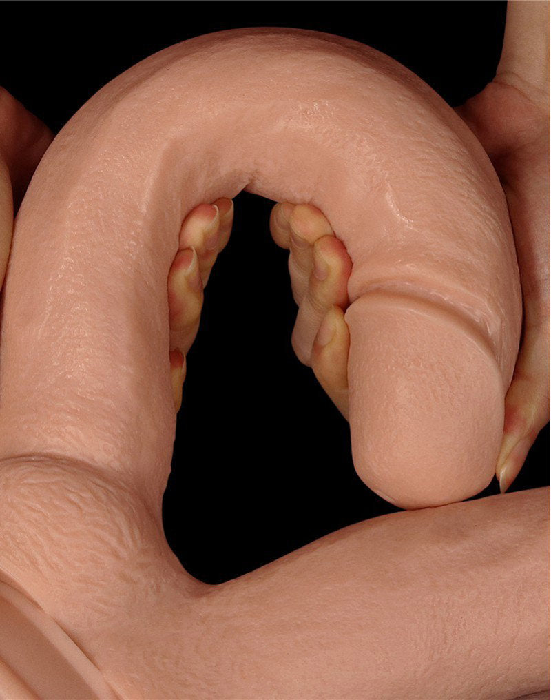 9: LoveToy - Realistic Mega Double Dildo 30 cm - Nude