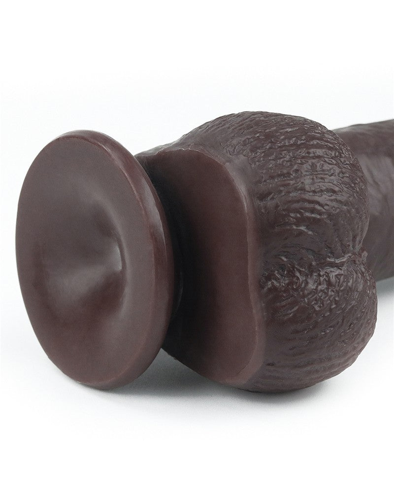 LoveToy - Sliding Skin Dildo 23 cm - Schwarz