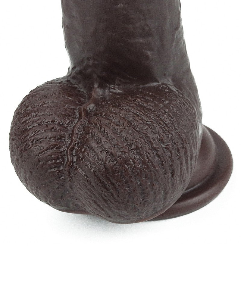 LoveToy - Sliding Skin Dildo 23 cm - Schwarz
