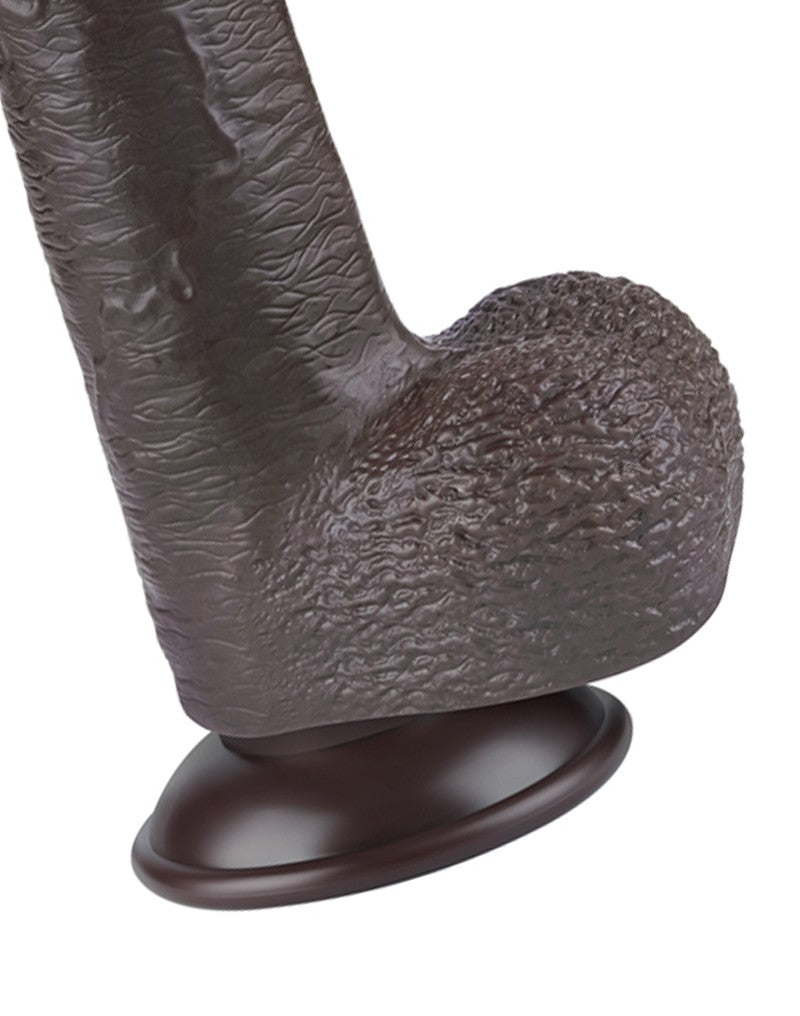 LoveToy - Sliding Skin Dildo 22.8 cm - Schwarz