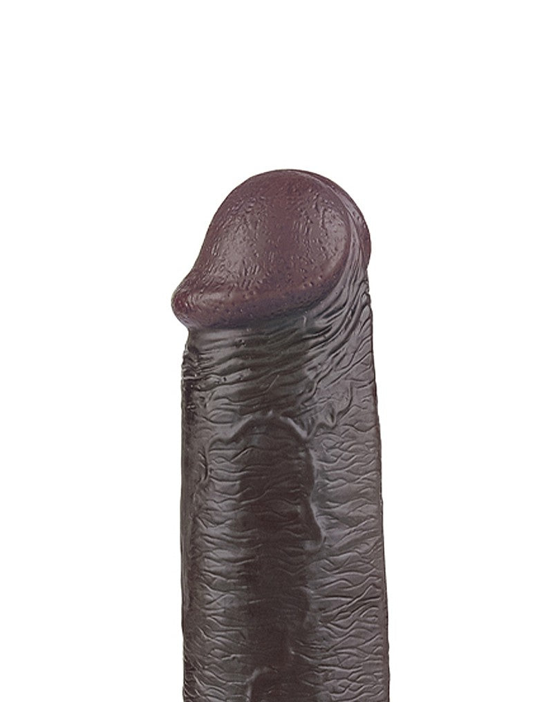 LoveToy - Sliding Skin Dildo 22.8 cm - Schwarz