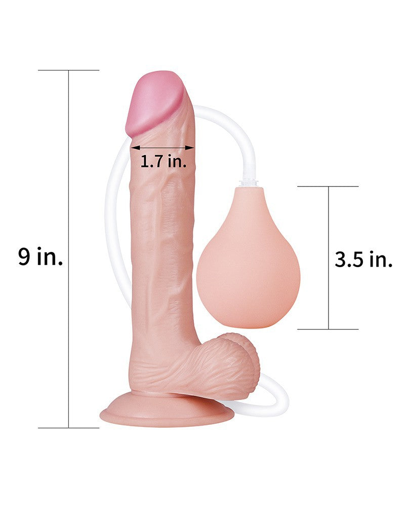 3: LoveToy - Squirt Extreme Dildo 23 cm - Nude