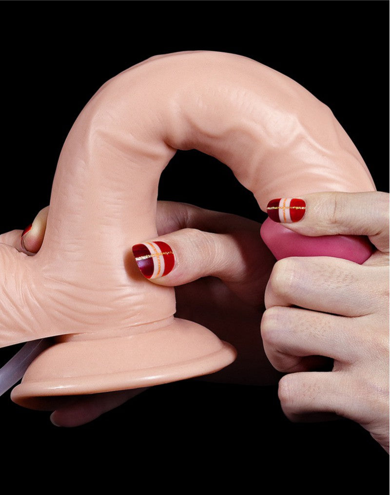 10: LoveToy - Squirt Extreme Dildo 23 cm - Nude