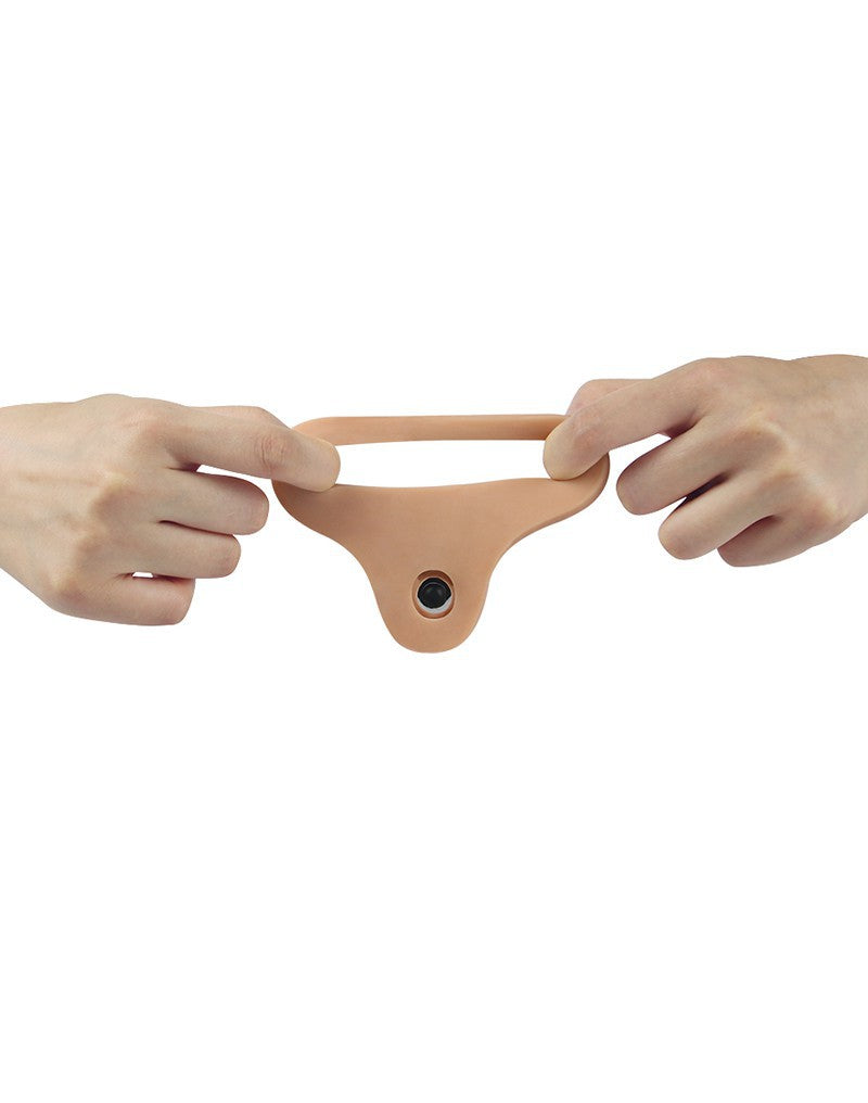 5: LoveToy - The Ultra Soft Double Vibrierender Dildo 16 cm - Nude