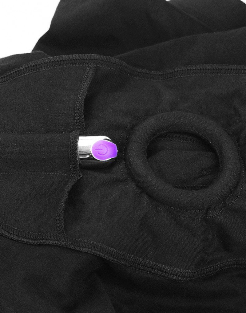 LoveToy - Unisex Strap-On Shorts Größe L - Schwarz