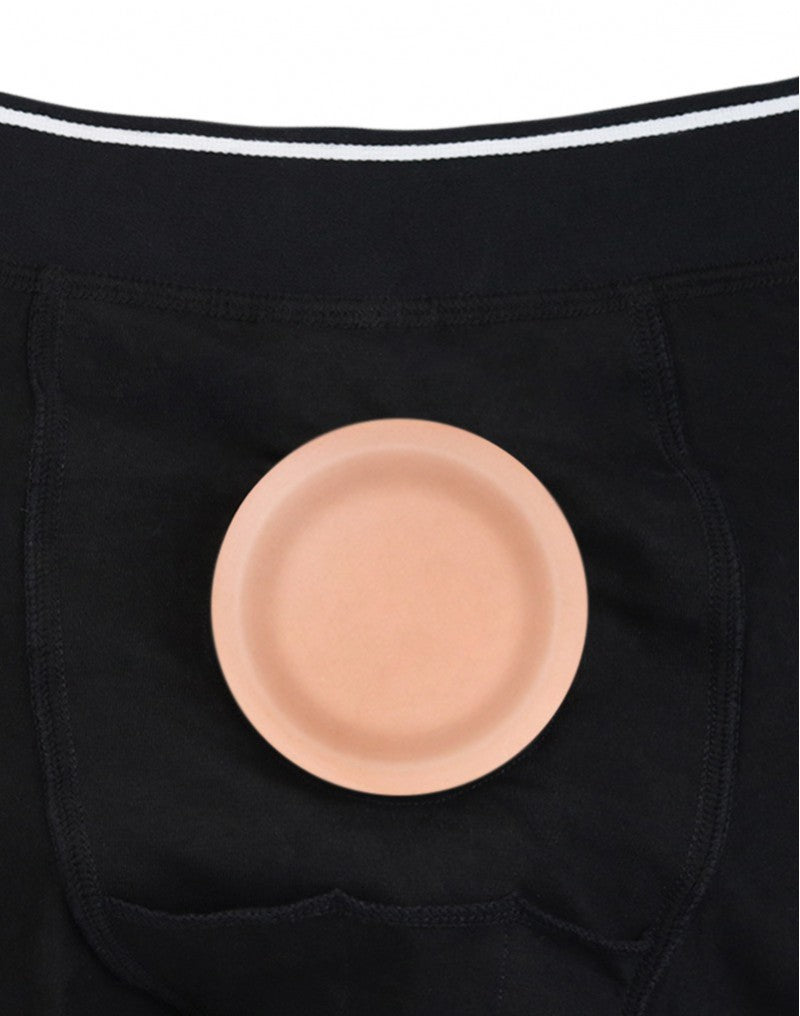LoveToy - Unisex Strap-On Shorts Größe L - Schwarz
