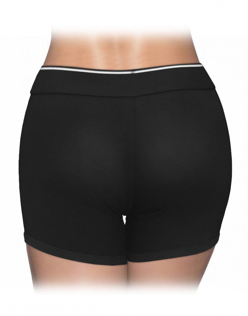 LoveToy - Unisex Strap-On Shorts Größe L - Schwarz