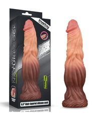 LoveToy - Dildo mit Adern 24.5 cm - Nude/Braun