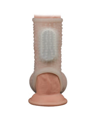 LoveToy - Drip Knights Ring - Vibrierende Penishülle - Weiß