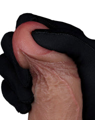 4: LoveToy - Zweischichtiger Silikon-Dildo 21,5 cm (Ø 4,2 cm) - Braun