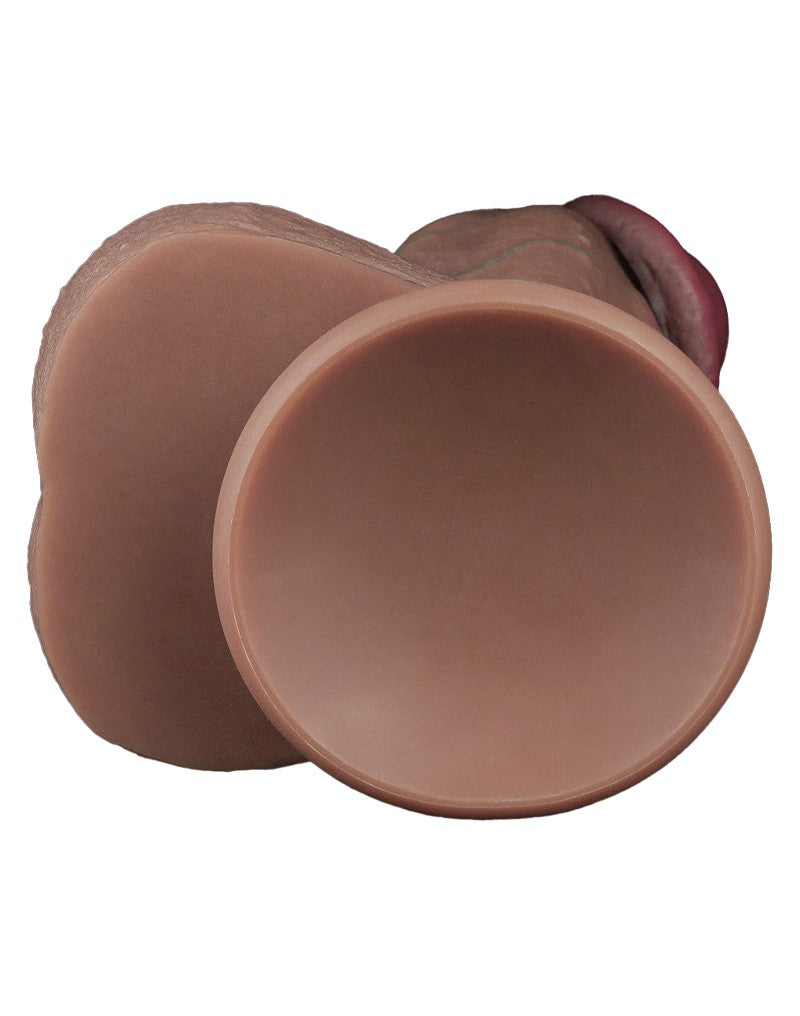 LoveToy - Zweischichtiger Silikon-Dildo XXL 28 cm (Ø7.4 cm) - Braun