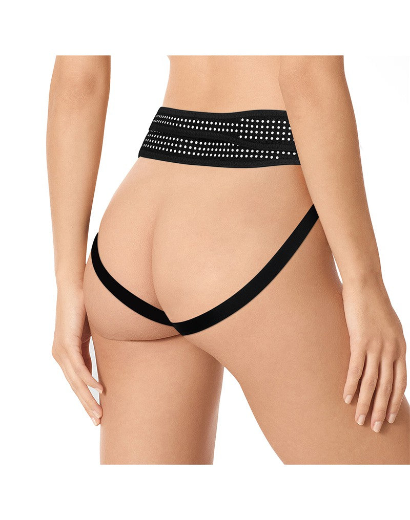 LoveToy - Easy Strap-on Harness (ohne Dildo) - Schwarz & Weiß