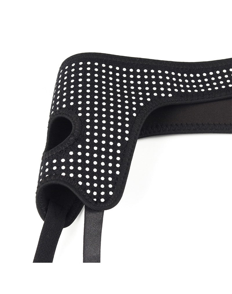 LoveToy - Easy Strap-on Harness (ohne Dildo) - Schwarz & Weiß