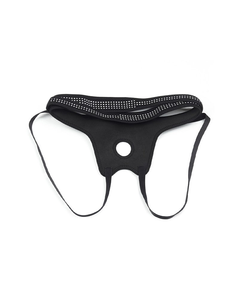 LoveToy - Easy Strap-on Harness (ohne Dildo) - Schwarz & Weiß