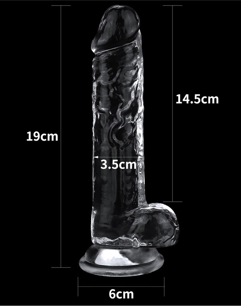 9: LoveToy - Flawless Clear Dildo 19 cm