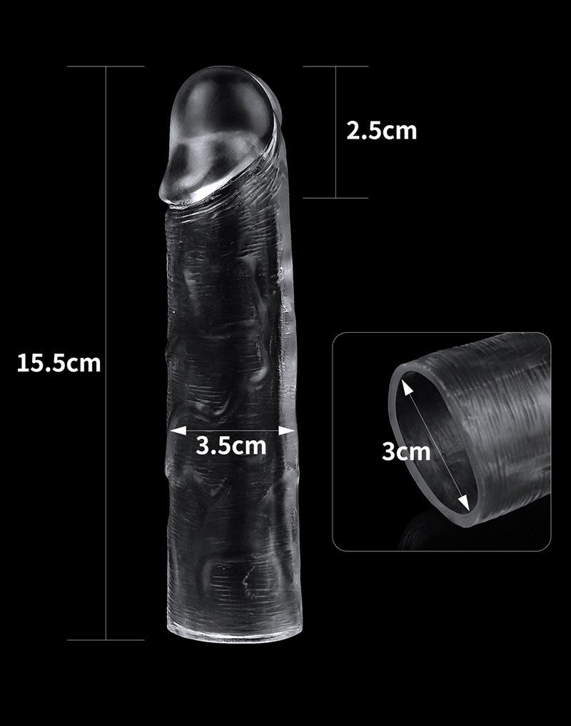 6: LoveToy - Flawless Clear Penis Sleeve + 2.5 cm