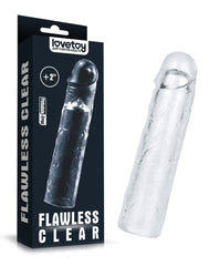 1: LoveToy - Flawless Clear Penis Sleeve + 5 cm