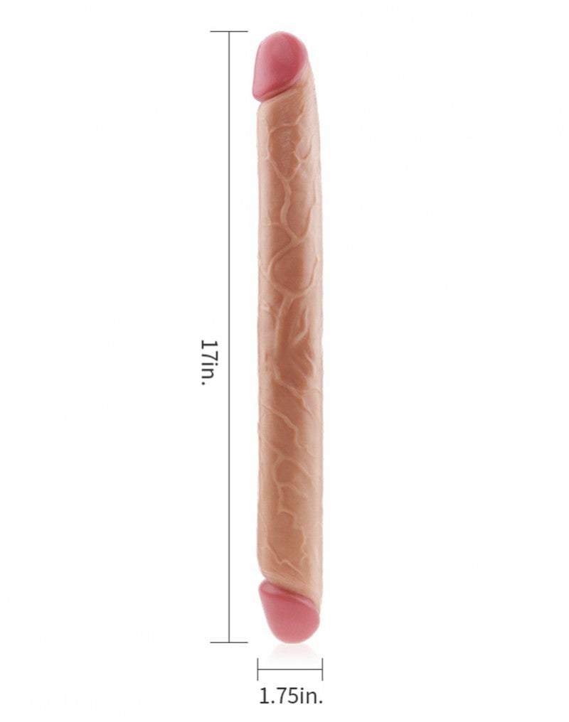 7: LoveToy - King Size Slim Ultra Double Dildo 45 cm - Nude