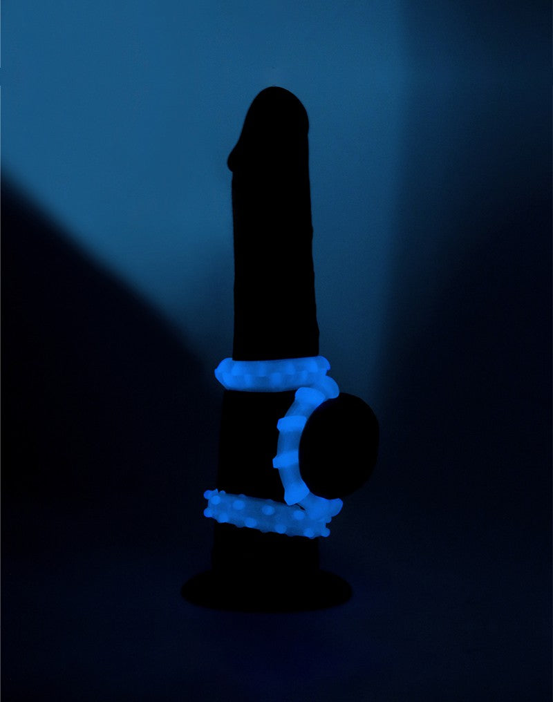 LoveToy - Lumino Play Cockring 3er Set - Glow in the Dark