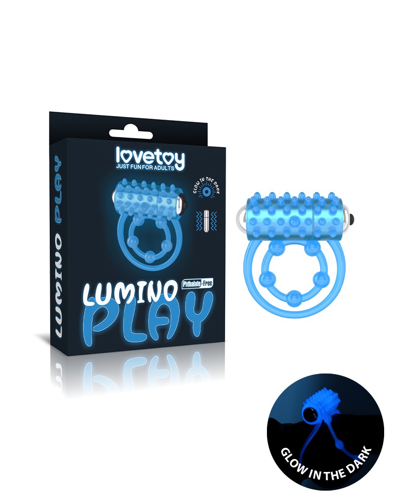 LoveToy - Lumino Play Penisring-Vibrator - Glow in the Dark