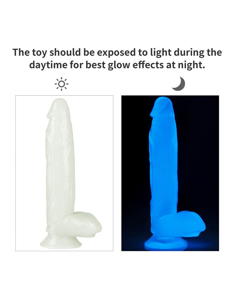 6: LoveToy - Lumino Play Dildo 26 cm - Glow in the Dark