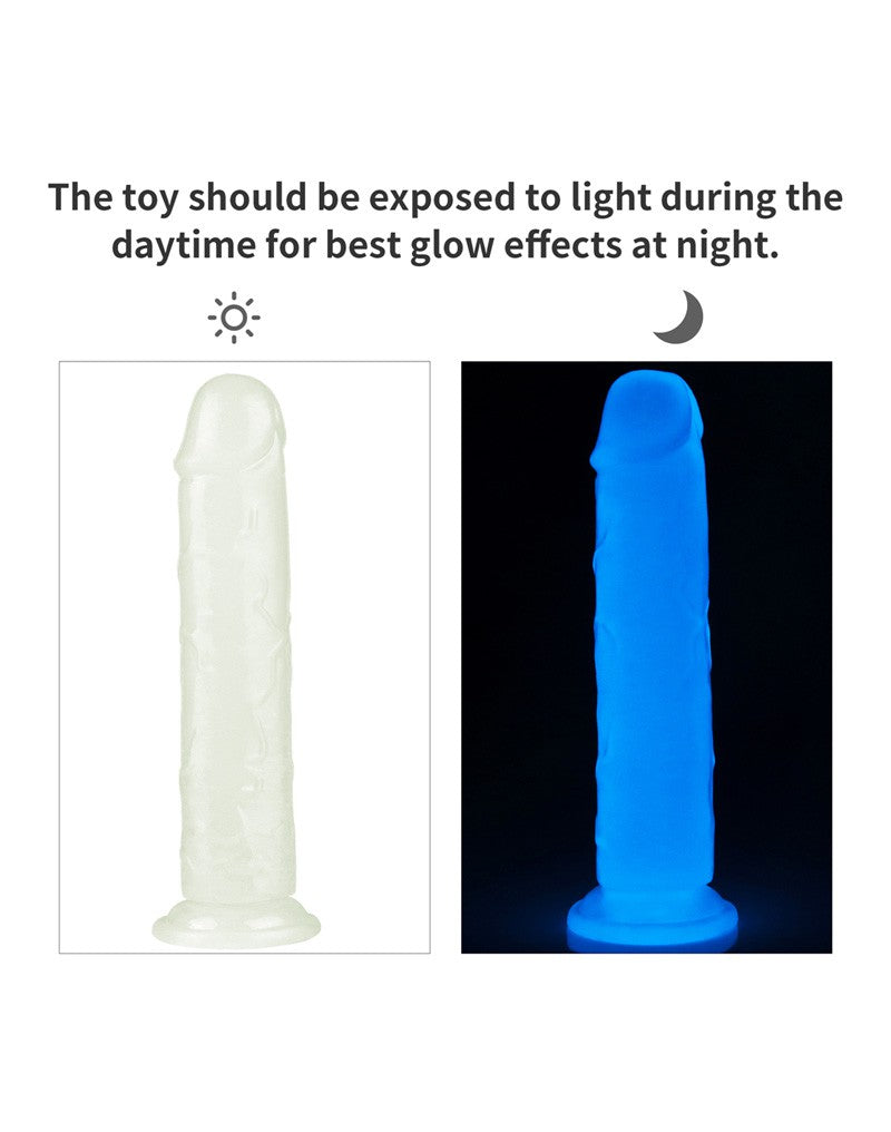 6: LoveToy - Lumino Play Dildo 21 cm - Glow in the Dark