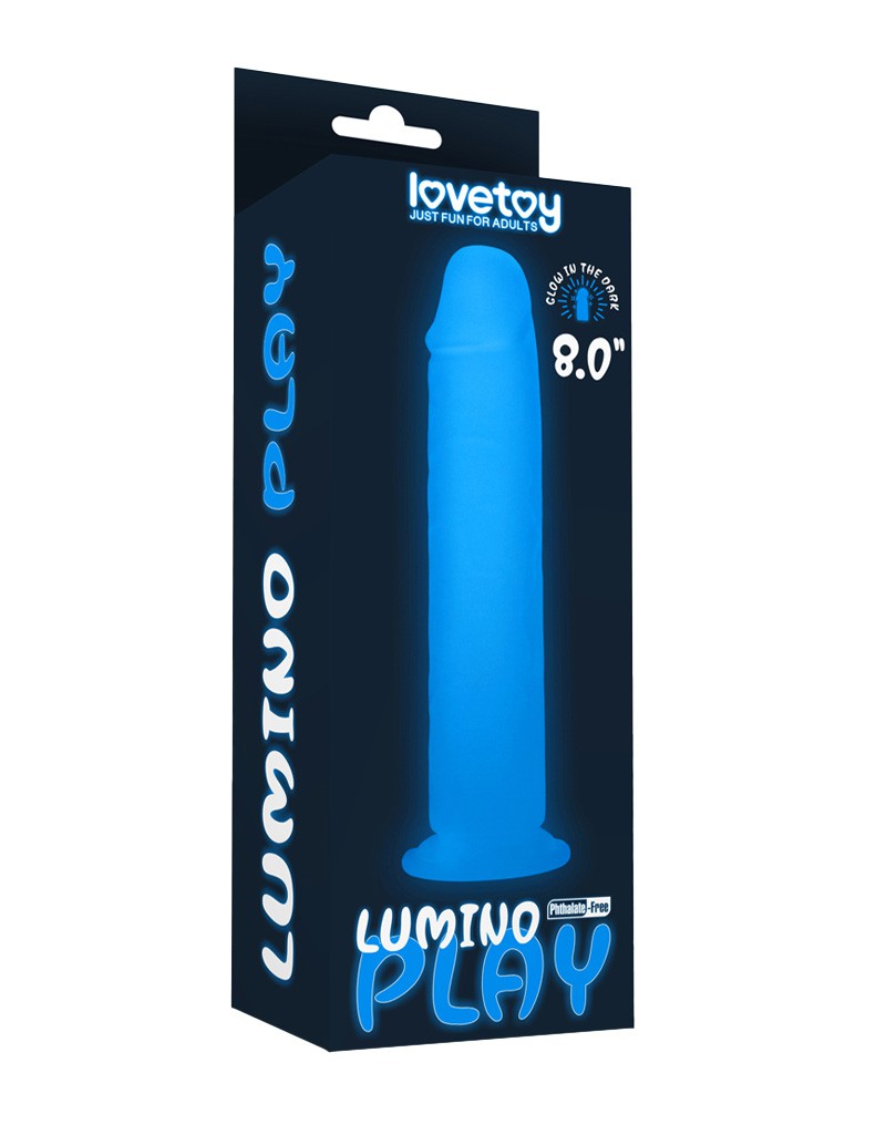 2: LoveToy - Lumino Play Dildo 21 cm - Glow in the Dark