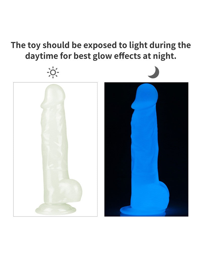 6: LoveToy - Lumino Play Dildo 21.5 cm - Glow in the Dark