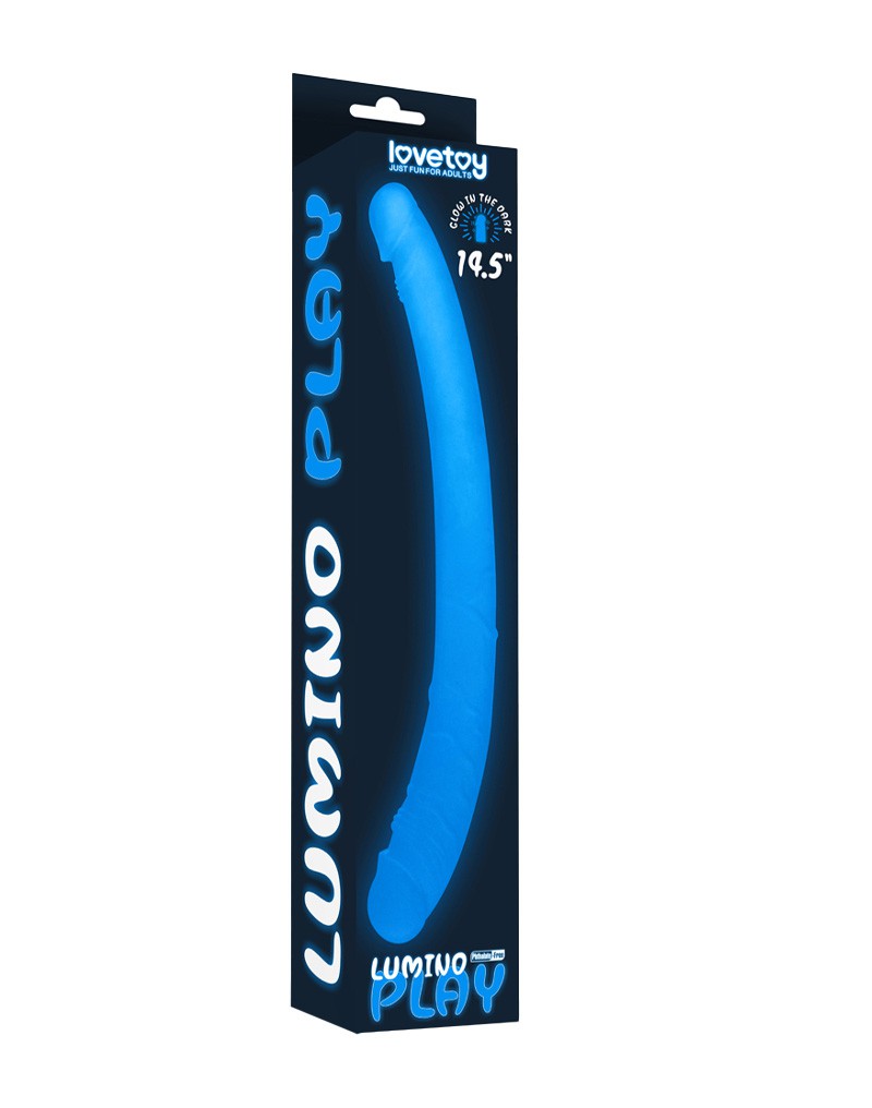 2: LoveToy - Lumino Play Doppeldildo 37 cm - Glow in the Dark