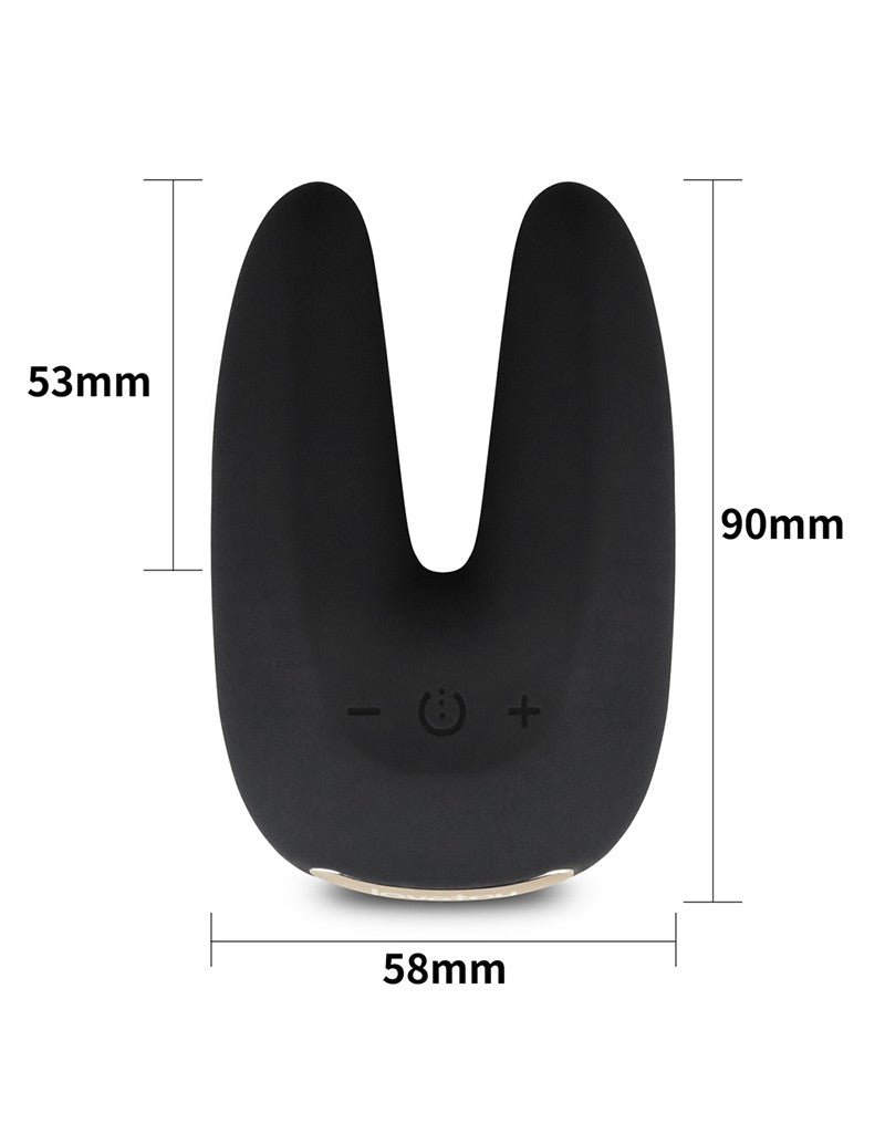 6: LoveToy – O-Sensual Rapture Twin - Klitoris- oder Nippel-Vibrator – Schwarz