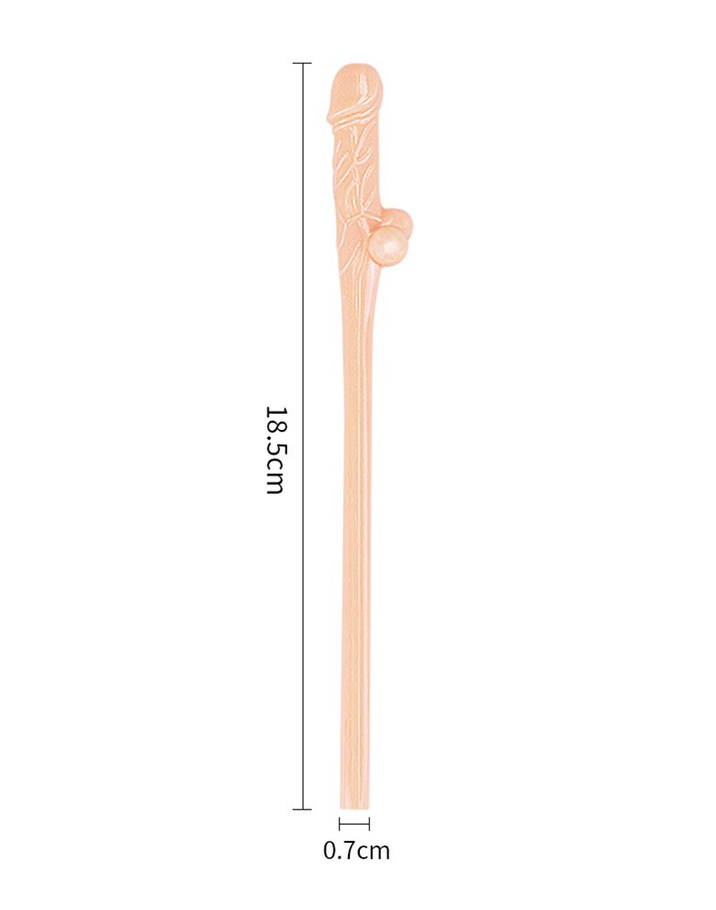 LoveToy - Realistische Willy Strohhalme - 9er Pack