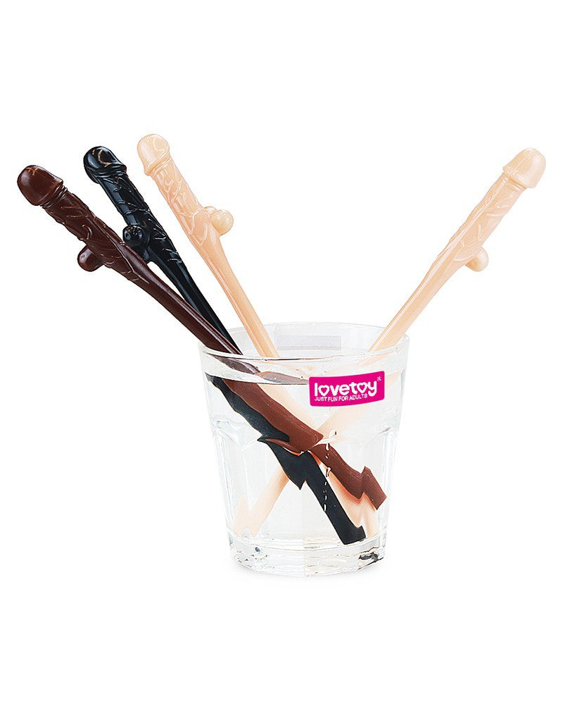 LoveToy - Realistische Willy Strohhalme - 9er Pack