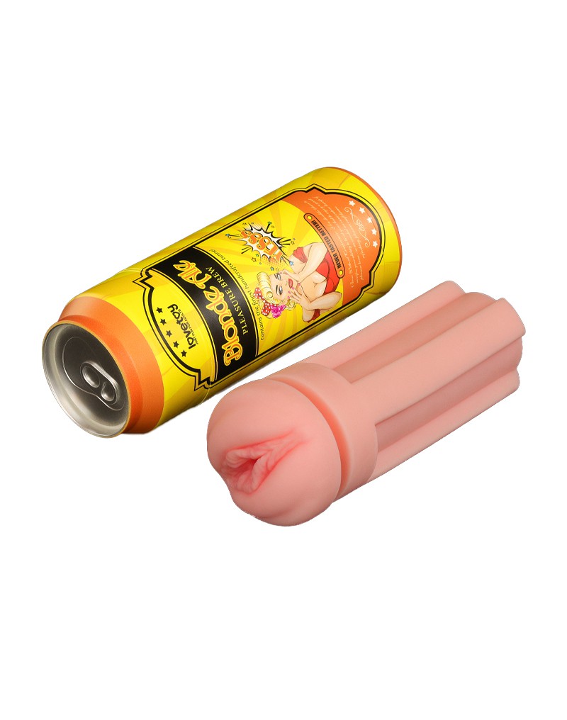 LoveToy - Pleasure Brew Blonde Ale Vagina Masturbator - Nude & Gelb