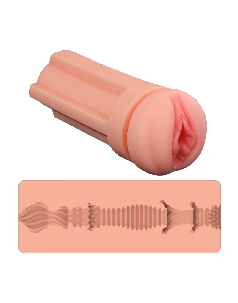LoveToy - Pleasure Brew Blonde Ale Vagina Masturbator - Nude & Gelb