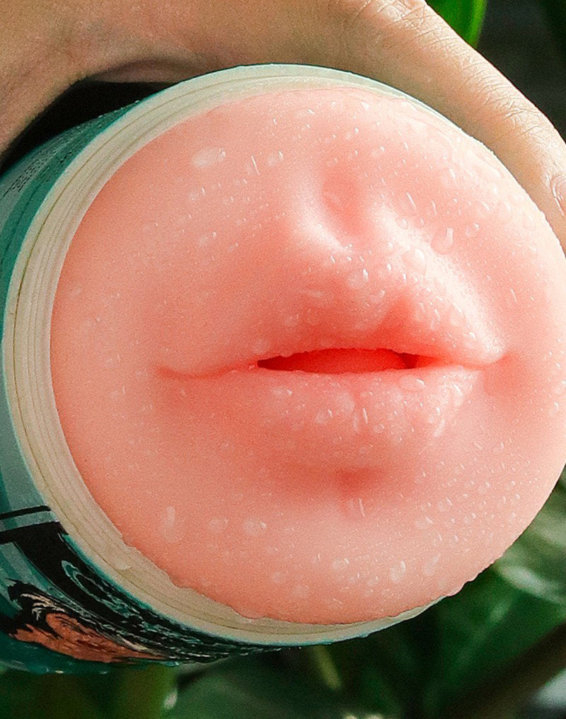 LoveToy - Pleasure Brew Cream Ale Mouth Masturbator - Grün & Nude