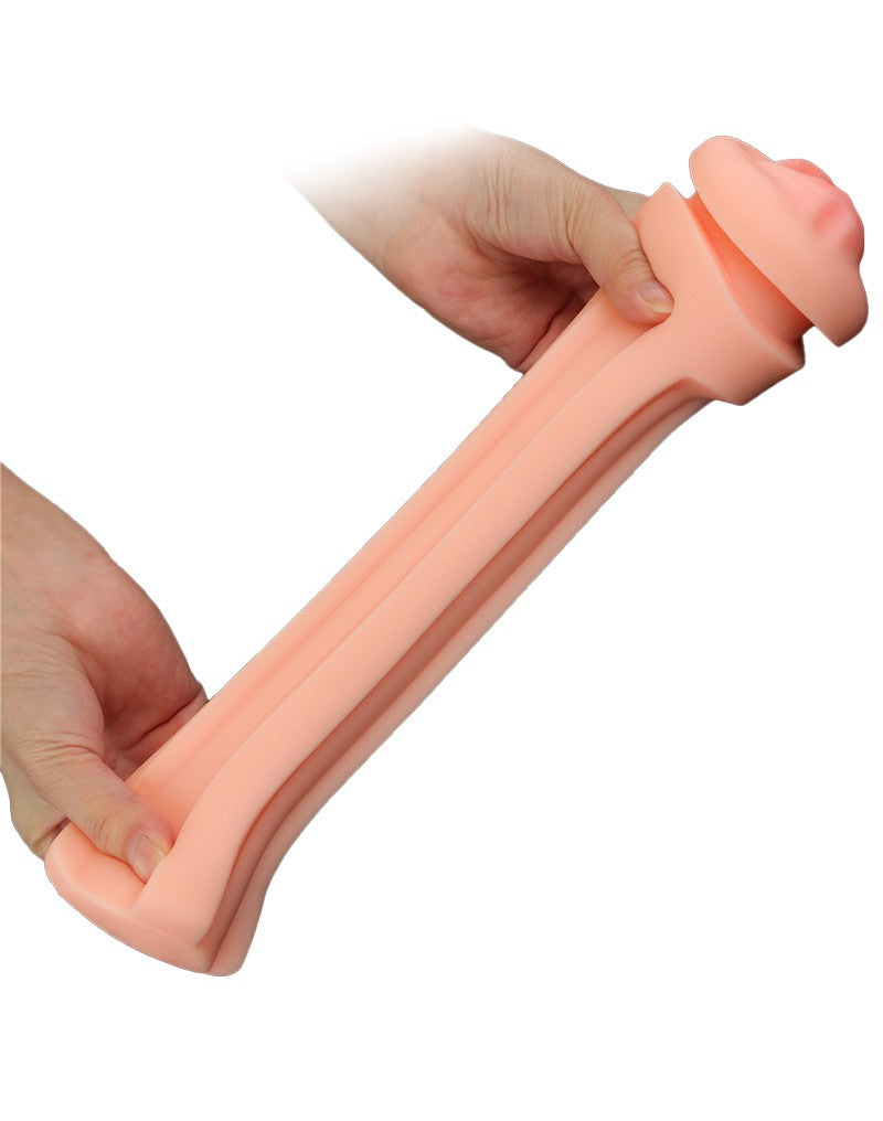 LoveToy - Pleasure Brew Cream Ale Mouth Masturbator - Grün & Nude