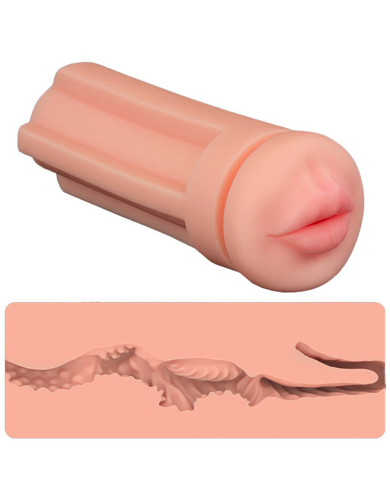 LoveToy - Pleasure Brew Cream Ale Mouth Masturbator - Grün & Nude