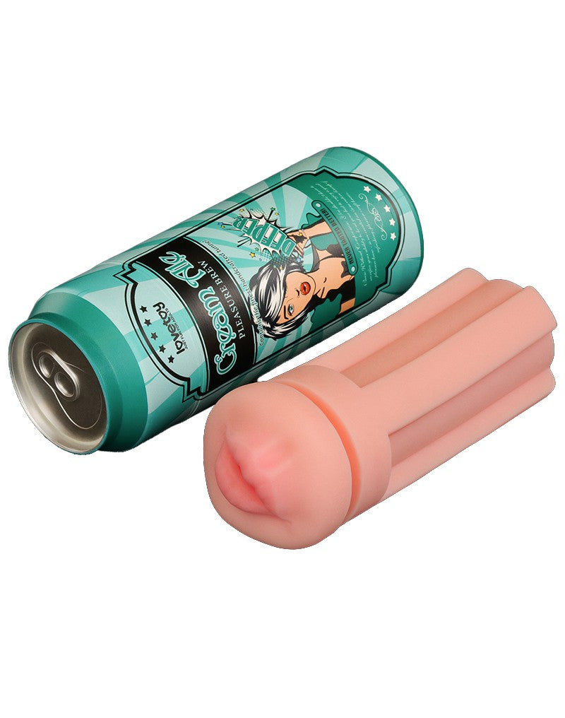 LoveToy - Pleasure Brew Cream Ale Mouth Masturbator - Grün & Nude