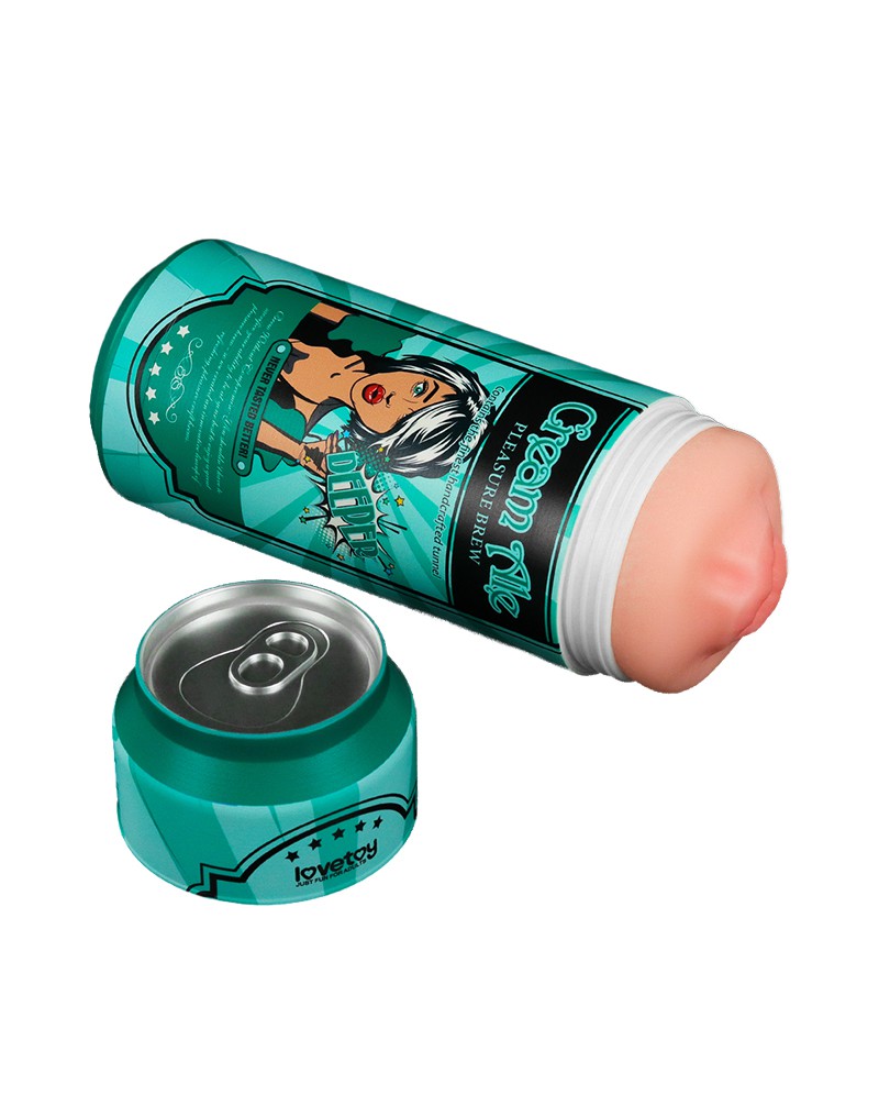LoveToy - Pleasure Brew Cream Ale Mouth Masturbator - Grün & Nude