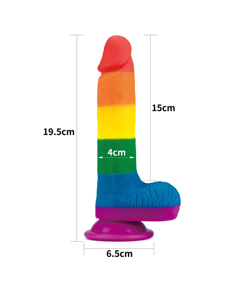 11: LoveToy - Prider Dildo 19.5 cm
