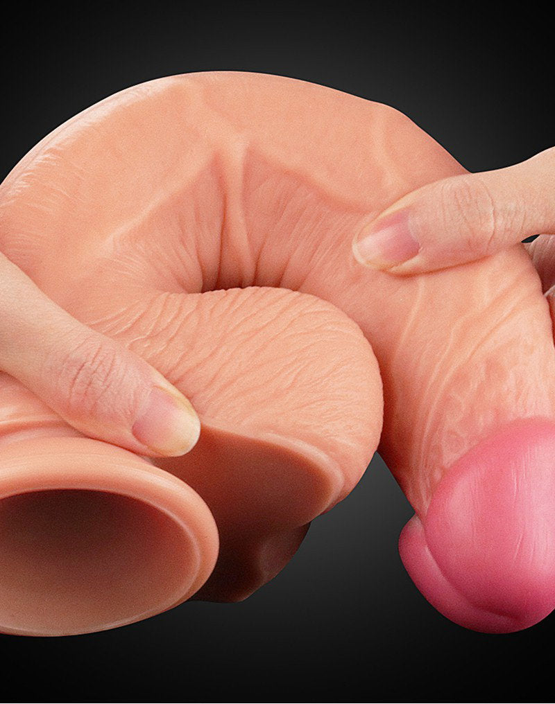 6: LoveToy - Realistic Dildo 25 cm - Nude
