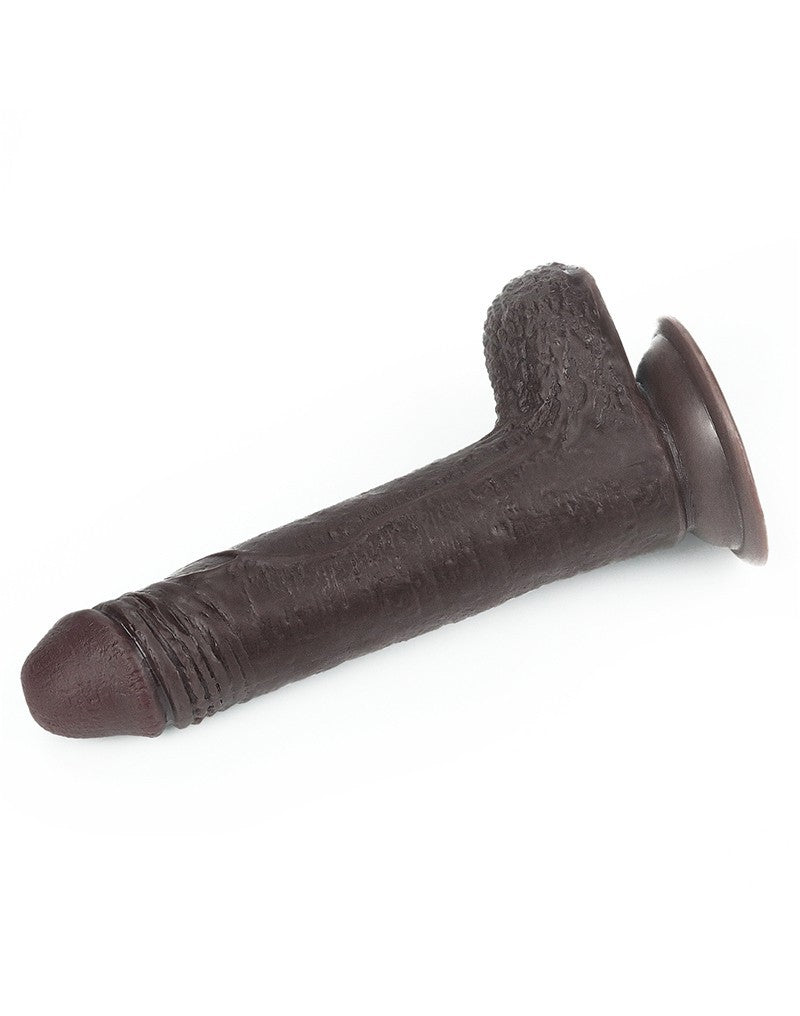 7: LoveToy - Sliding Skin Dildo 17.5 cm - Schwarz